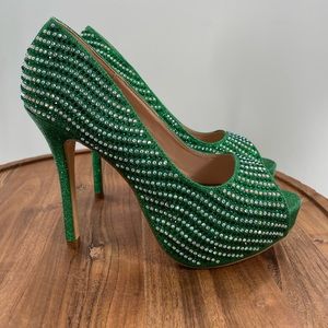 Emerald Green High Heels 